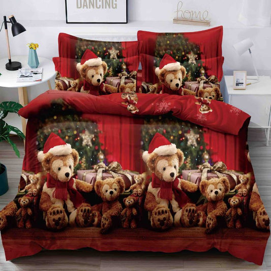 Lenjerie de Pat Bumbac Finet Craciun – 6 Piese | Eleganta, Confort si Durabilitate | COD 1623-J