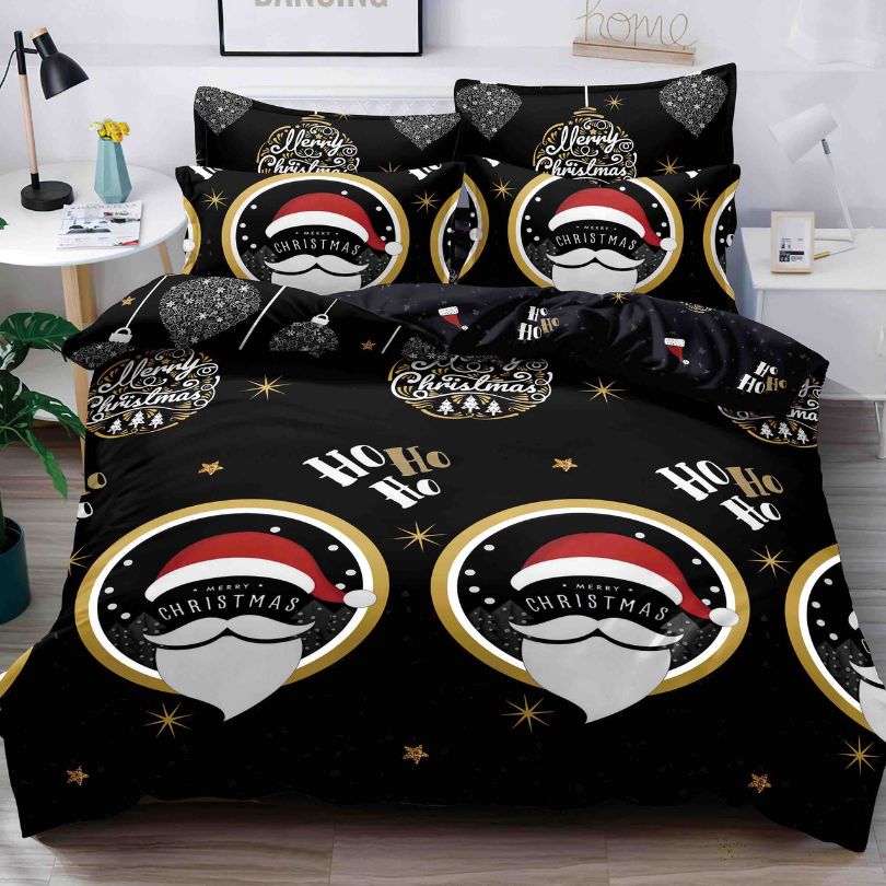 Lenjerie de Pat Bumbac Finet Craciun – 6 Piese | Eleganta, Confort si Durabilitate | COD 1627-J