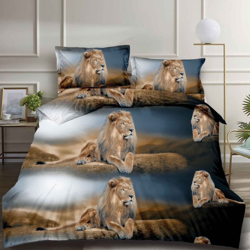 Lenjerie de Pat Bumbac Satinat 3D – 4 Piese | Confort Premium si Design Modern | COD 0622-S