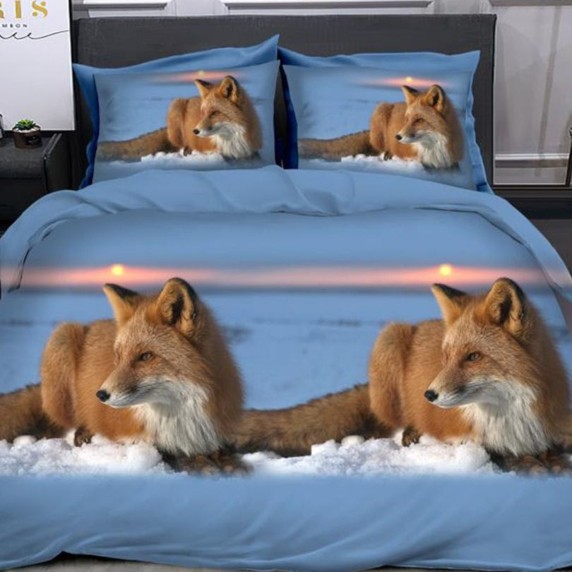 Lenjerie de Pat Bumbac Satinat 3D – 4 Piese | Confort Premium si Design Modern | COD 0639-S