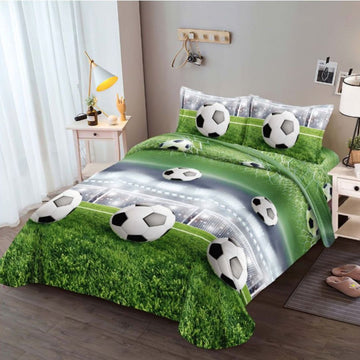 Lenjerie de Pat Bumbac Satinat 3D – 4 Piese | Confort Premium si Design Modern | COD 0642-S