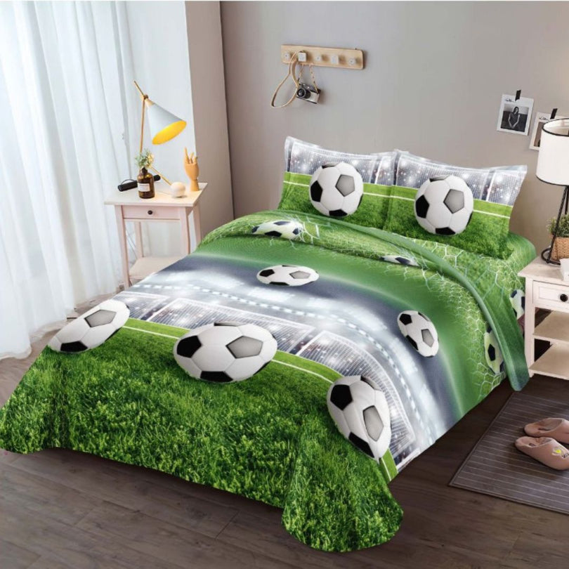 Lenjerie de Pat Bumbac Satinat 3D – 4 Piese | Confort Premium si Design Modern | COD 0642-S