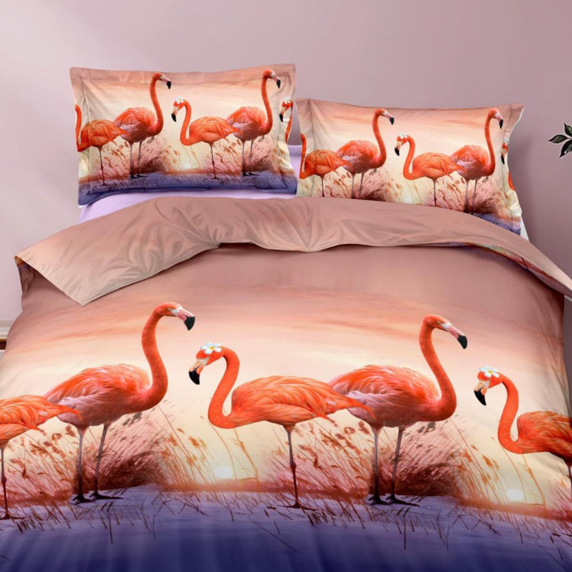 Lenjerie de Pat Bumbac Satinat 3D – 4 Piese | Confort Premium si Design Modern | COD 0650-S