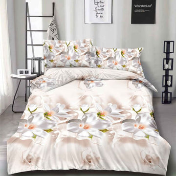 Lenjerie de Pat Bumbac Satinat 3D – 4 Piese | Confort Premium si Design Modern | COD 1327-S 