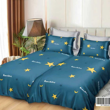 Lenjerie de Pat Bumbac Satinat 7 Piese – Finisaj Lucios, Confort și Eleganță Premium | COD 1348-S