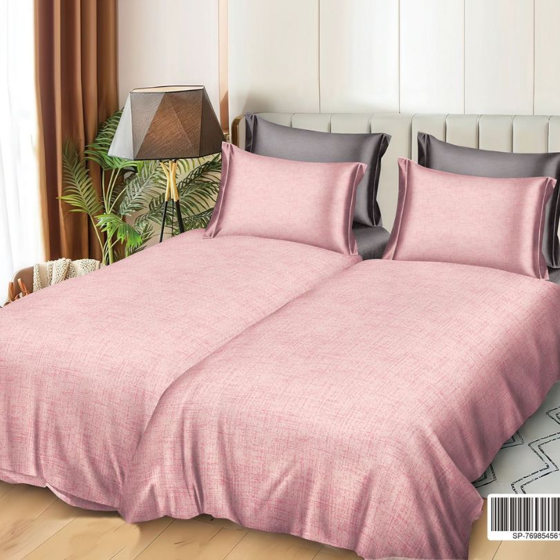 Lenjerie de Pat Bumbac Satinat 7 Piese – Finisaj Lucios, Confort și Eleganță Premium | COD 1351-S