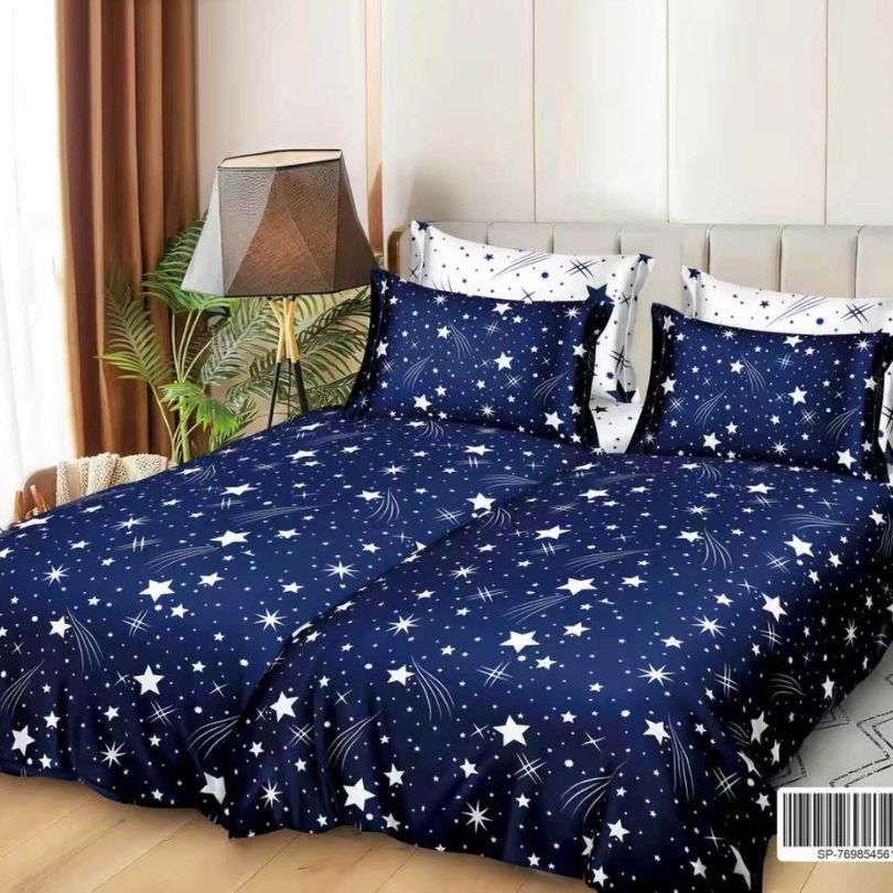 Lenjerie de Pat Bumbac Satinat 7 Piese – Finisaj Lucios, Confort și Eleganță Premium | COD 1355-S