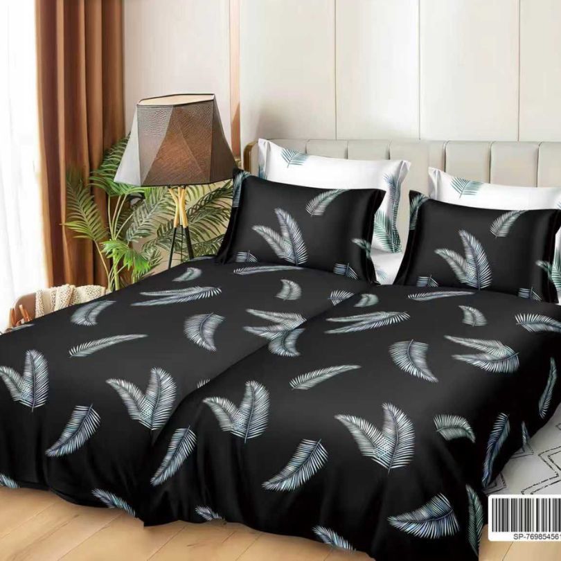 Lenjerie de Pat Bumbac Satinat 7 Piese – Finisaj Lucios, Confort și Eleganță Premium | COD 1370-S