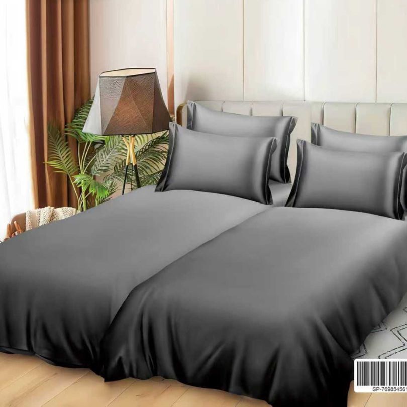 Lenjerie de Pat Bumbac Satinat 7 Piese – Finisaj Lucios, Confort și Eleganță Premium | COD 1374-S