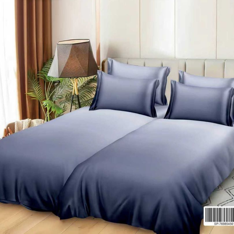 Lenjerie de Pat Bumbac Satinat 7 Piese – Finisaj Lucios, Confort și Eleganță Premium | COD 1377-S