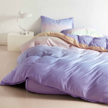 Lenjerie de Pat Bumbac Satinat cu Elastic – 4 Piese | Confort si Eleganta | COD 0434 - S