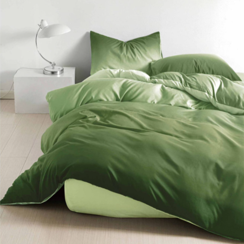 Lenjerie de Pat Bumbac Satinat cu Elastic – 4 Piese | Confort si Eleganta | COD 0444 - S