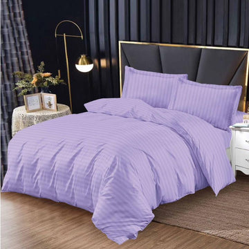 Lenjerie de Pat Damasc 4 Piese cu Elastic – Eleganta si Confort Premium | COD 0870-S