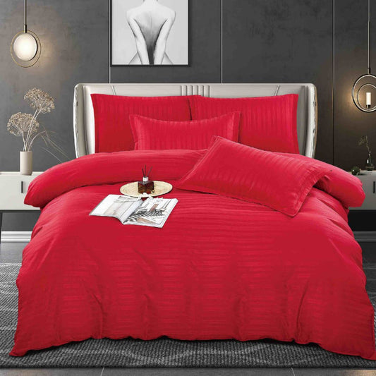 Lenjerie de Pat Damasc – 6 Piese | Eleganta si Rafinament pentru Dormitorul Tau| COD 0561-J