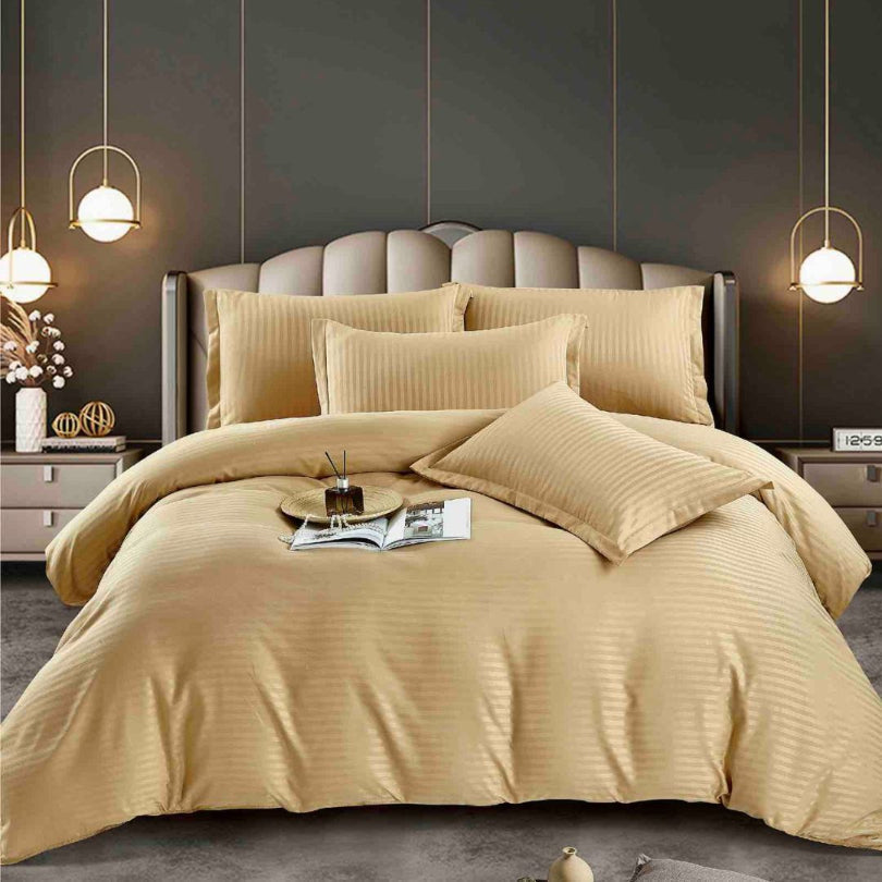 Lenjerie de Pat Damasc – 6 Piese | Eleganta si Rafinament pentru Dormitorul Tau| COD 0566-J