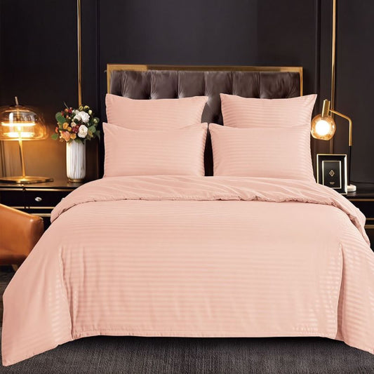 Lenjerie de Pat Damasc 6 Piese cu Elastic – Eleganta si Confort Premium | COD 1545-S