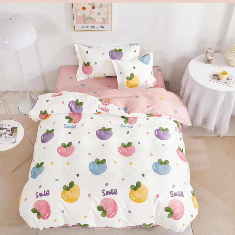 Lenjerie de Pat Finet 1 Persoana cu Elastic 4 Piese – Confort Premium si Design Modern | COD 0708-S