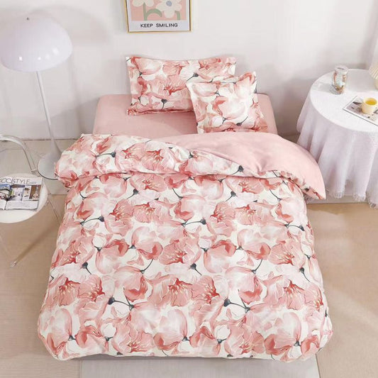 Lenjerie de Pat Finet 1 Persoana cu Elastic 4 Piese – Confort Premium si Design Modern | COD 0713-S