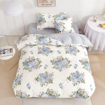 Lenjerie de Pat Finet 1 Persoana cu Elastic 4 Piese – Confort Premium si Design Modern | COD 0715-S