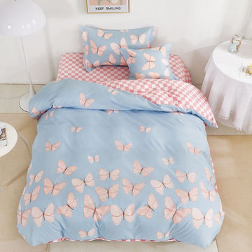 Lenjerie de Pat Finet 1 Persoana cu Elastic 4 Piese – Confort Premium si Design Modern | COD 0717-S