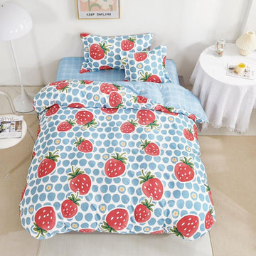 Lenjerie de Pat Finet 1 Persoana cu Elastic 4 Piese – Confort Premium si Design Modern | COD 0728-S