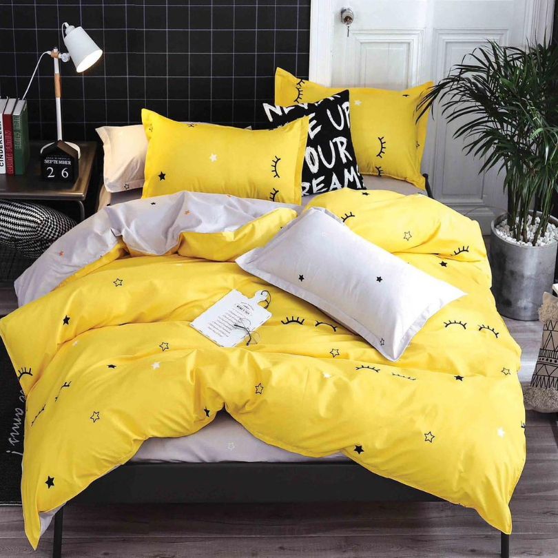 Lenjerie de Pat Finet 1 Persoana cu Elastic 4 Piese – Confort Premium si Design Modern | COD 0729-S