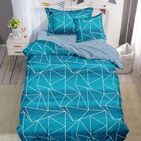 Lenjerie de Pat Finet 1 Persoana cu Elastic 4 Piese – Confort Premium si Design Modern | COD 1281-S