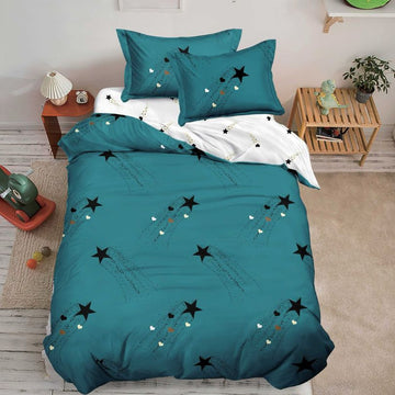 Lenjerie de Pat Finet 1 Persoana cu Elastic 4 Piese – Confort Premium si Design Modern | COD 1289-S