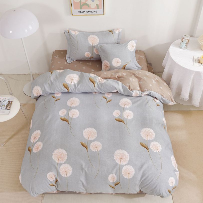 Lenjerie de Pat Finet 1 Persoana cu Elastic 4 Piese – Confort Premium si Design Modern | COD 1291-S