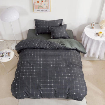 Lenjerie de Pat Finet 1 Persoana cu Elastic 4 Piese – Confort Premium si Design Modern | COD 1292-S