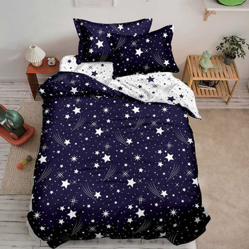 Lenjerie de Pat Finet 1 Persoana cu Elastic 4 Piese – Confort Premium si Design Modern | COD 1293-S