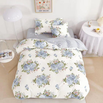 Lenjerie de Pat Finet 1 Persoana cu Elastic 4 Piese – Confort Premium si Design Modern | COD 1295-S