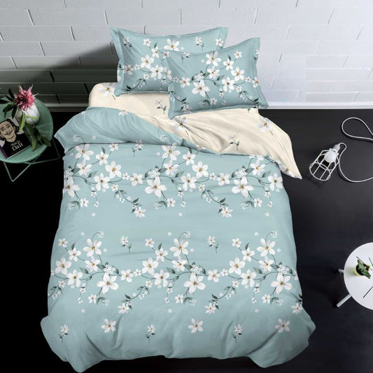 Lenjerie de Pat Finet 1 Persoana cu Elastic 4 Piese – Confort Premium si Design Modern | COD 1296-S