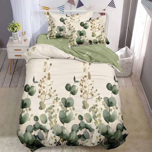 Lenjerie de Pat Finet 1 Persoana cu Elastic 4 Piese – Confort Premium si Design Modern | COD 1297-S