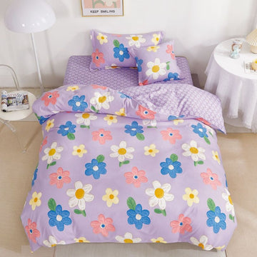 Lenjerie de Pat Finet 1 Persoana cu Elastic 4 Piese – Confort Premium si Design Modern | COD 1301-S