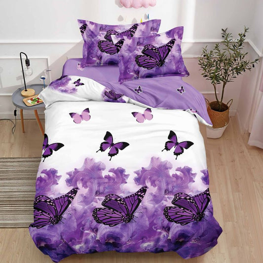 Lenjerie de Pat Finet 1 Persoana cu Elastic 4 Piese – Confort Premium si Design Modern | COD 1302-S