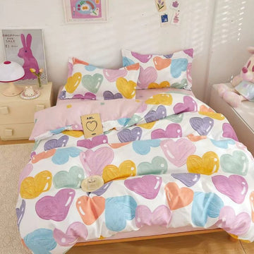 Lenjerie de Pat Finet 1 Persoana cu Elastic 4 Piese – Confort Premium si Design Modern | COD 1303-S