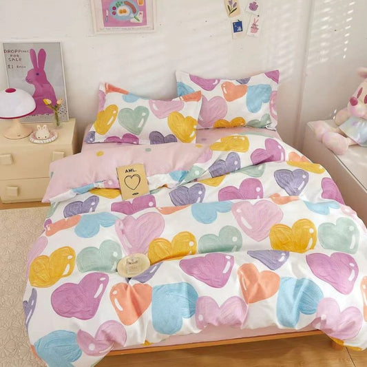 Lenjerie de Pat Finet 1 Persoana cu Elastic 4 Piese – Confort Premium si Design Modern | COD 1303-S