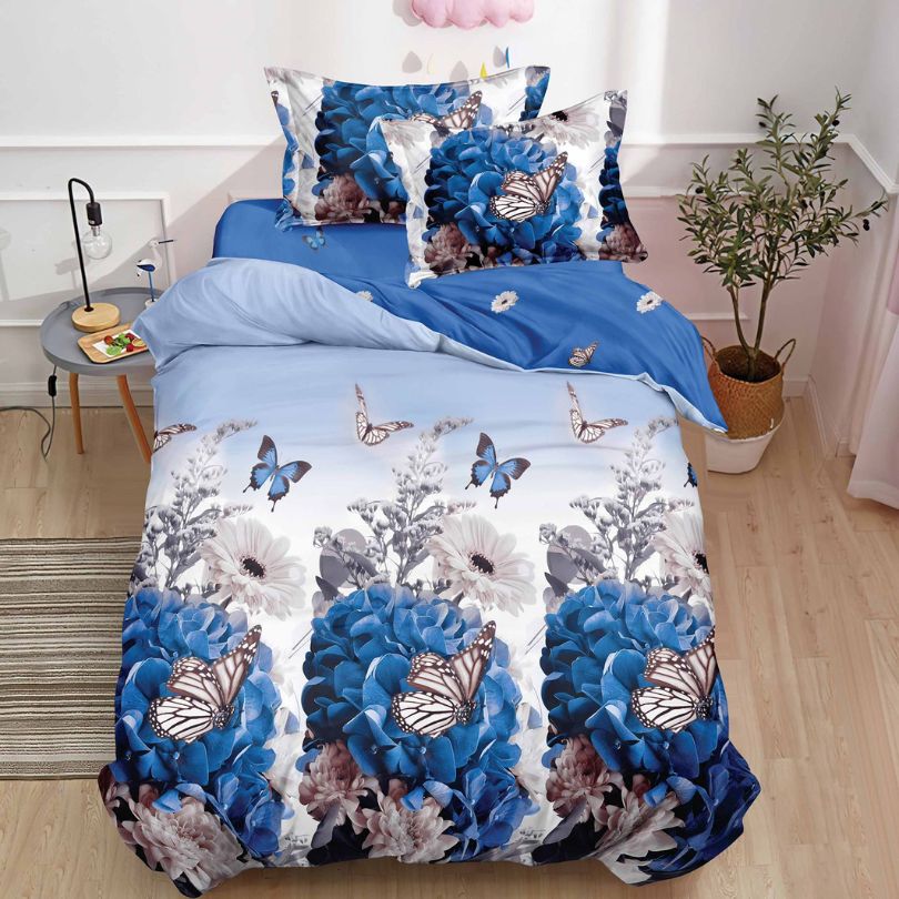 Lenjerie de Pat Finet 1 Persoana cu Elastic 4 Piese – Confort Premium si Design Modern | COD 1306-S