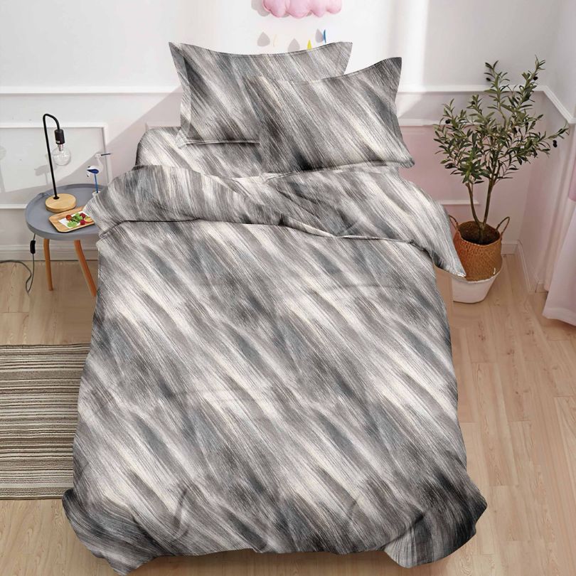 Lenjerie de Pat Finet 1 Persoana cu Elastic 4 Piese – Confort Premium si Design Modern | COD 1312-S