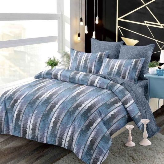 Lenjerie de Pat Finet 6 Piese cu Elastic – Premium, 100% Bumbac | 0005-PV