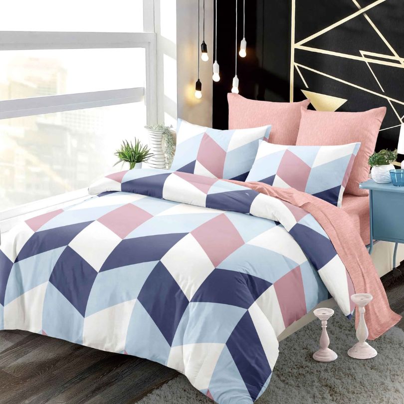 Lenjerie de Pat Finet 6 Piese cu Elastic – Premium, 100% Bumbac | 0039-PV