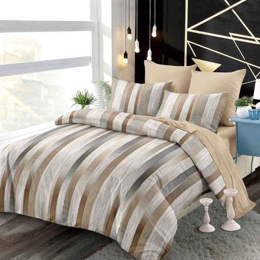 Lenjerie de Pat Finet 6 Piese cu Elastic – Premium, 100% Bumbac | 0040-PV