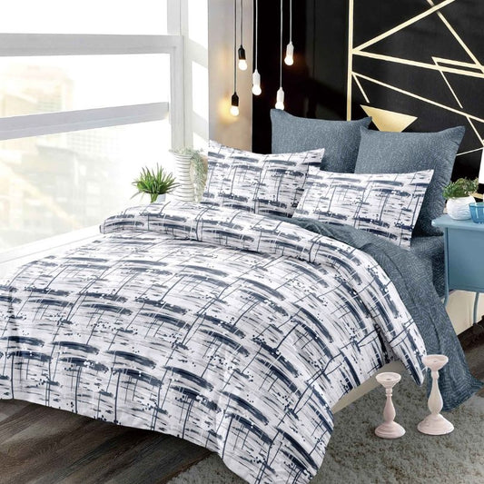 Lenjerie de Pat Finet 6 Piese cu Elastic – Premium, 100% Bumbac | 0043-PV