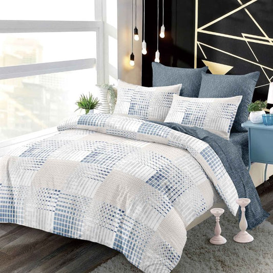 Lenjerie de Pat Finet 6 Piese cu Elastic – Premium, 100% Bumbac | 0045-PV