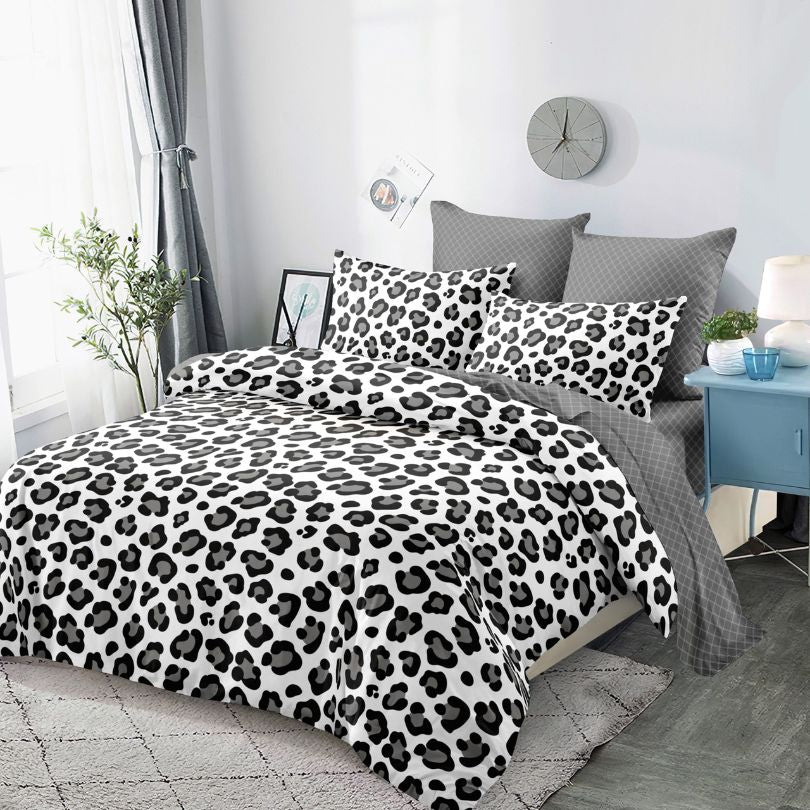 Lenjerie de Pat Finet 6 Piese cu Elastic – Premium, 100% Bumbac | 0049-PV