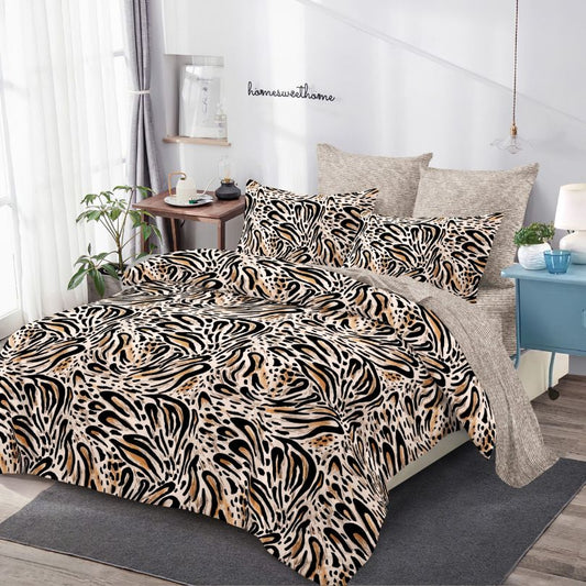 Lenjerie de Pat Finet 6 Piese cu Elastic – Premium, 100% Bumbac | 0054-PV