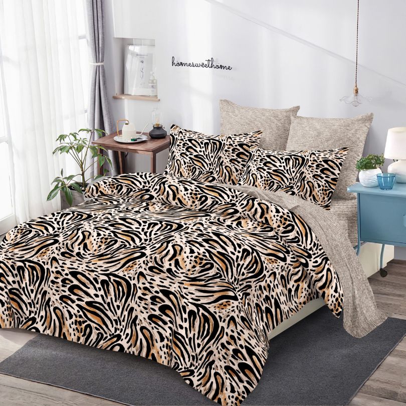 Lenjerie de Pat Finet 6 Piese cu Elastic – Premium, 100% Bumbac | 0054-PV