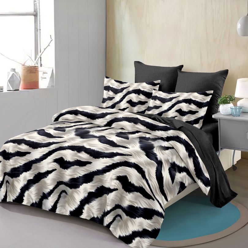 Lenjerie de Pat Finet 6 Piese cu Elastic – Premium, 100% Bumbac | 0055-PV