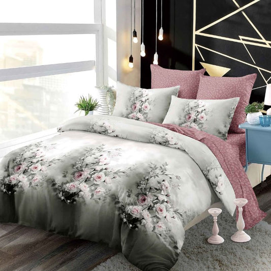 Lenjerie de Pat Finet 6 Piese cu Elastic – Premium, 100% Bumbac | 0058-PV